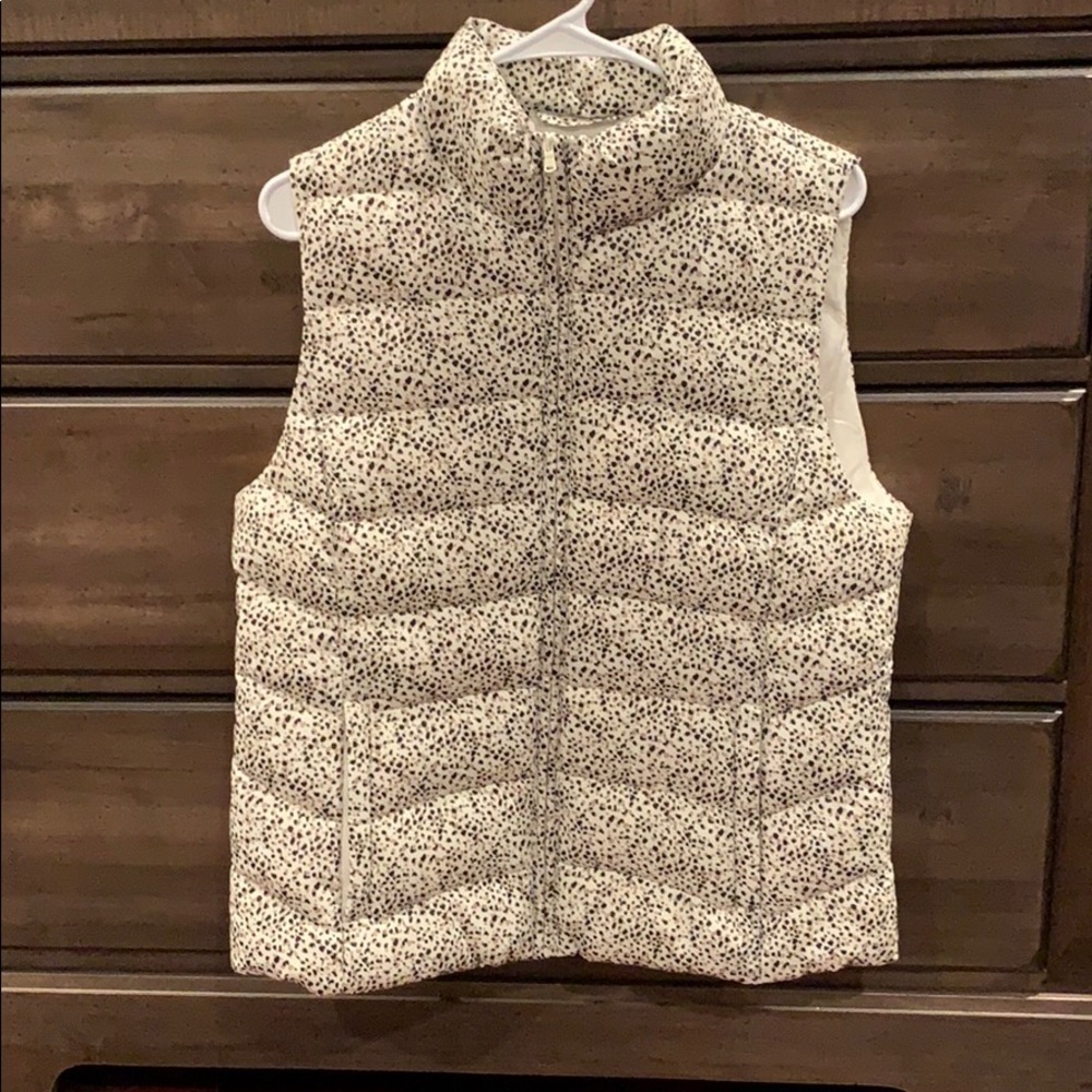 NWT LOFT Leopard Print Puffer Vest